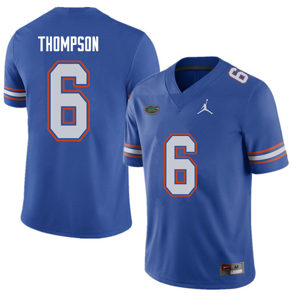 Jordan Brand Men #6 Deonte Thompson Florida Gators College Football Jerseys Sale-Royal - Click Image to Close